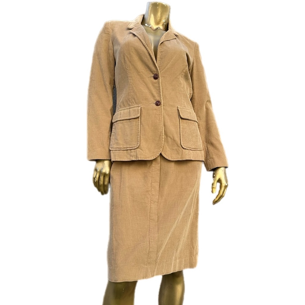 Vintage corduroy 2-piece set- blazer & pencil skirt skirt suit by Panther
